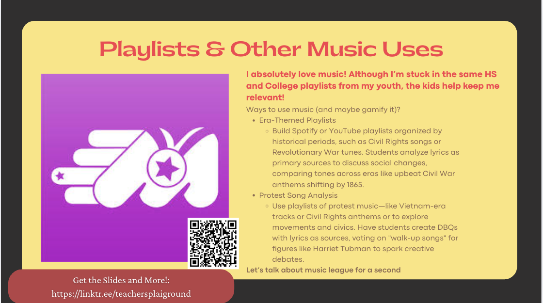I definitely talked about Music League in both of my sessions at TCEA!